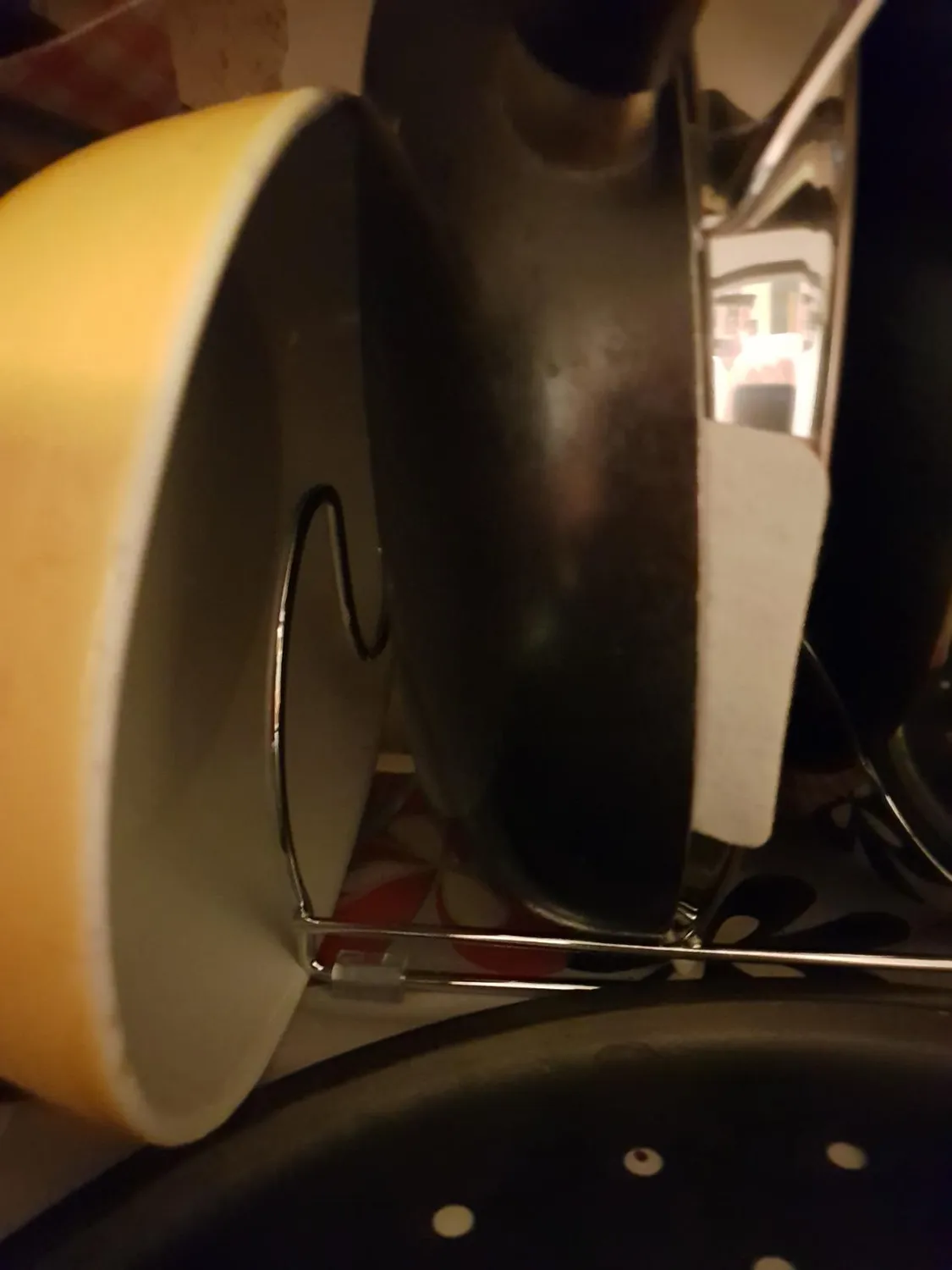 mDesign 6544MDKEU Pfannenhalter Chrom 6 Fächer stehend