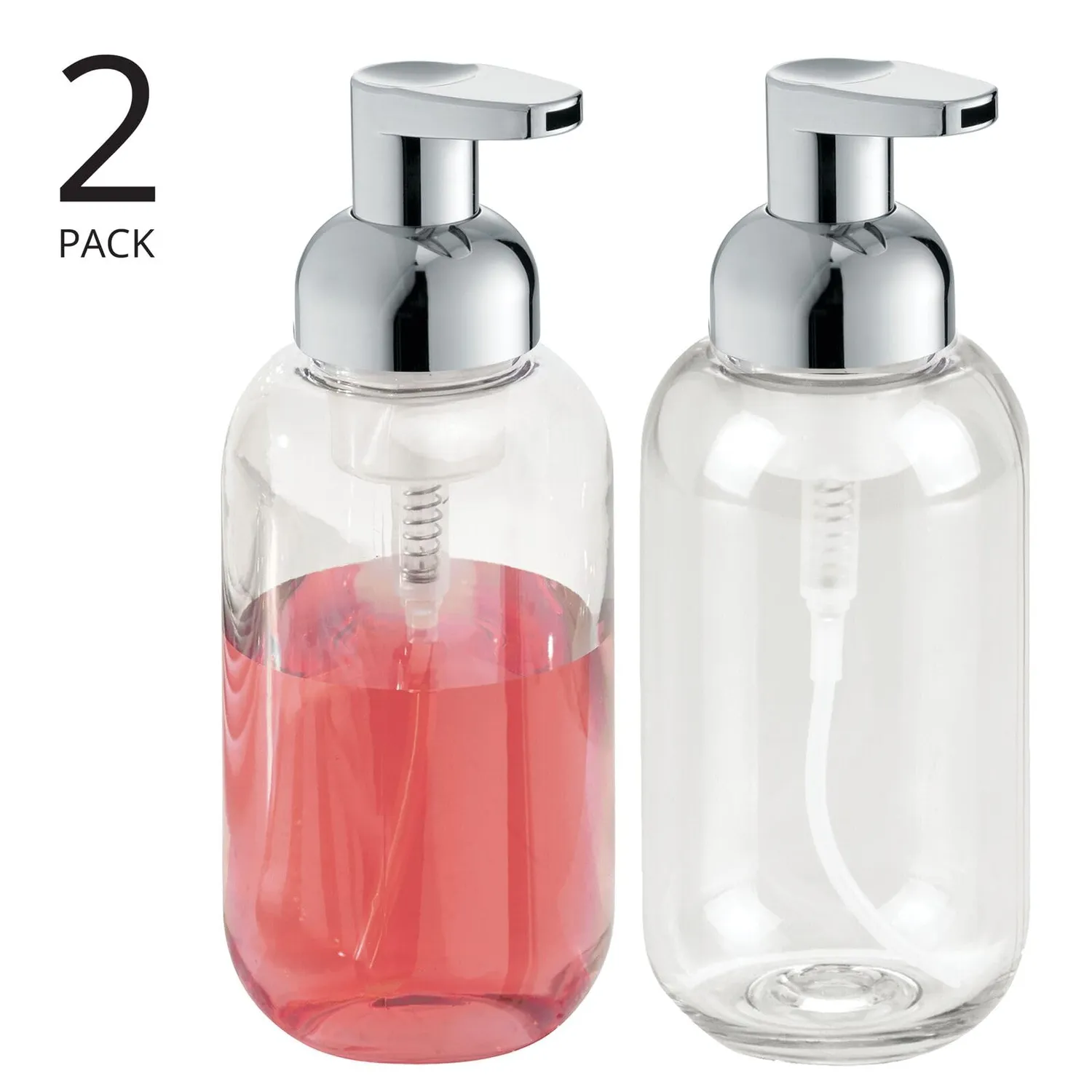 mDesign Schaumseifenspender 2er-Set transparent 340ml