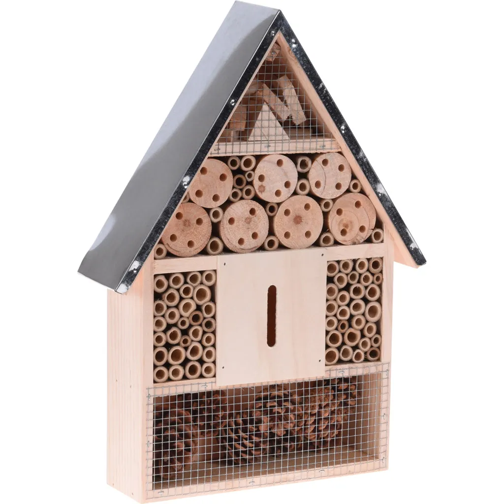 Kreher Insektenhotel Metalldach Bienenhaus XL Holz