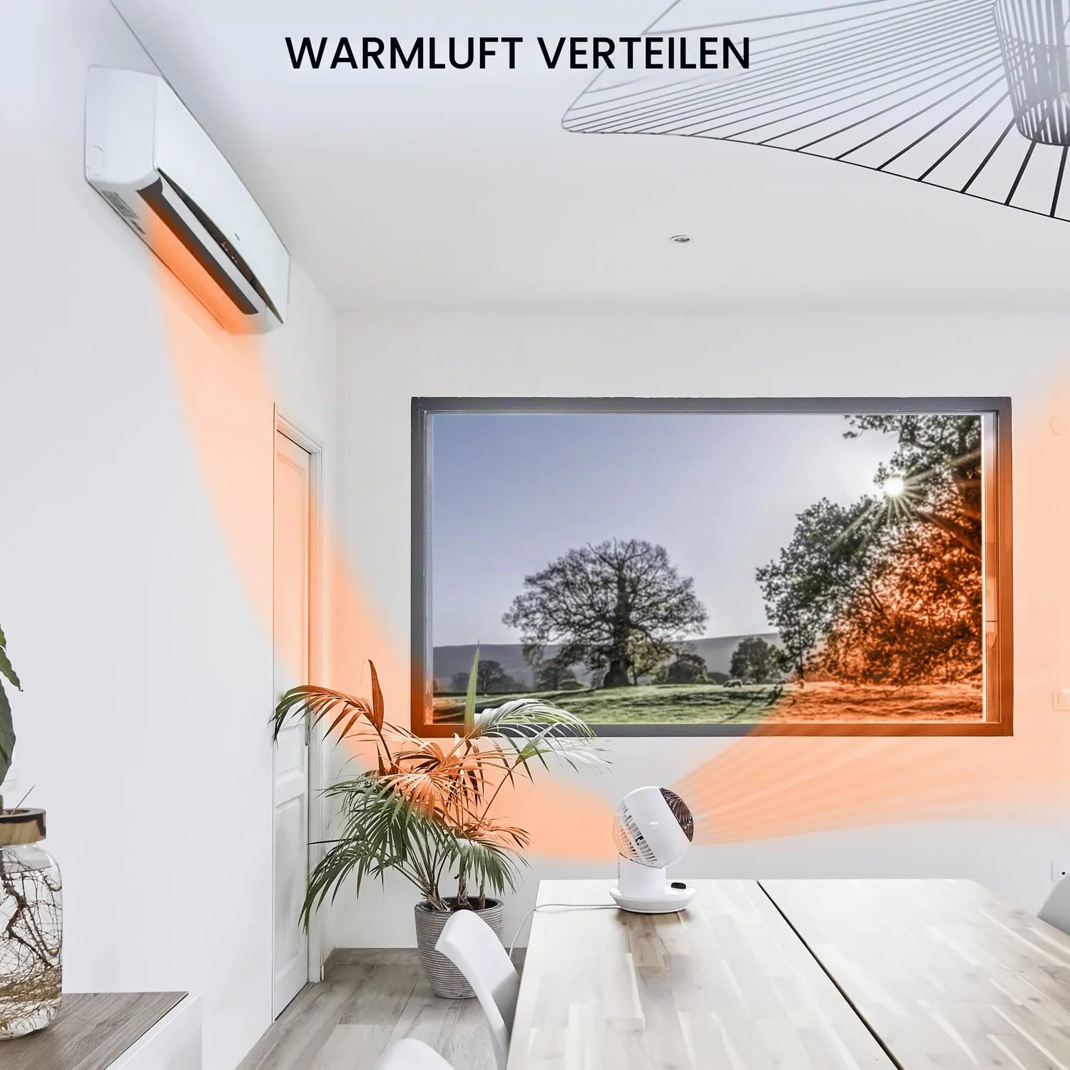 Iris Ohyama Woozoo PCF-SM12 Tischventilator weiß oszillierend leise