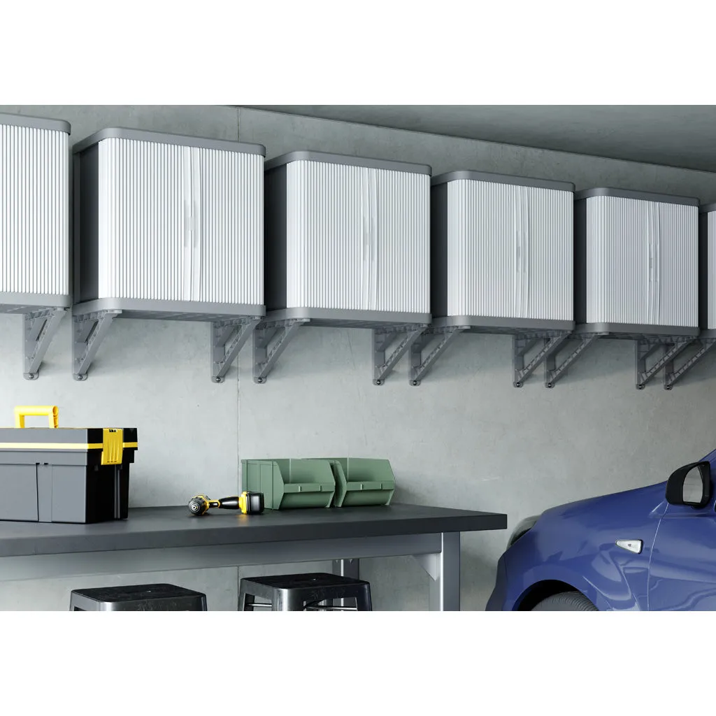 Kreher Rolling Space Wandschrank Rolladenschrank Grau