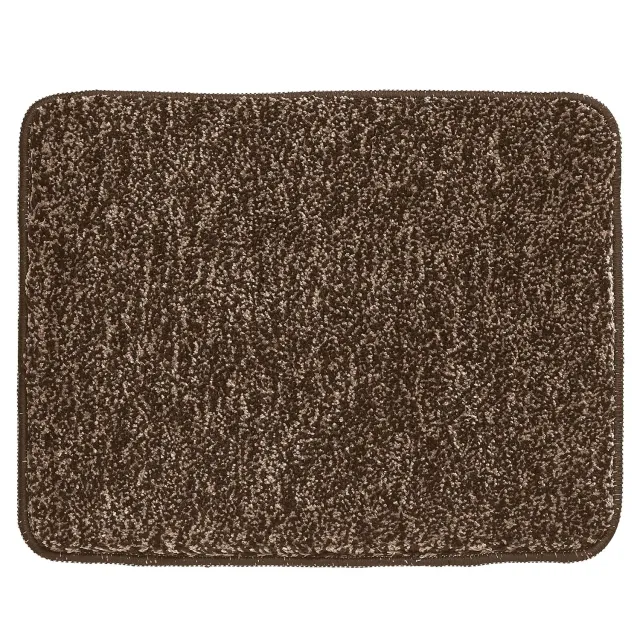 mDesign Badmatte braun Mikrofaser 53x43 rutschfest
