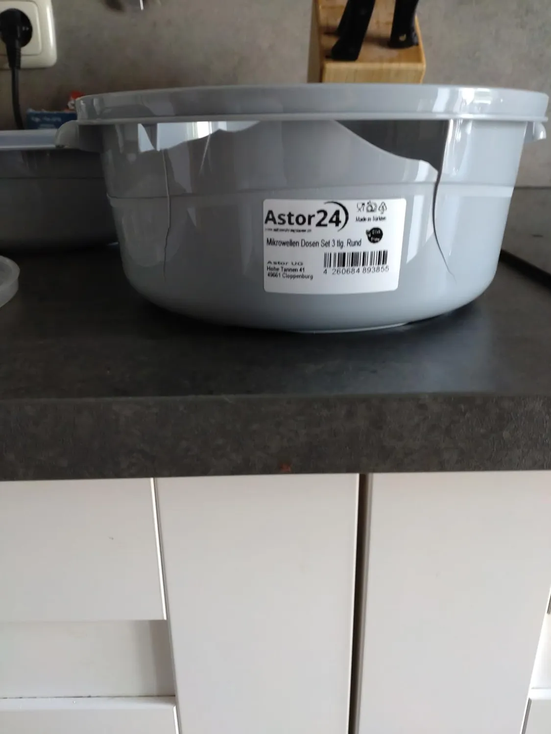 astor24 Mikrowellengeschirr 3er Set rund 2L BPA-frei