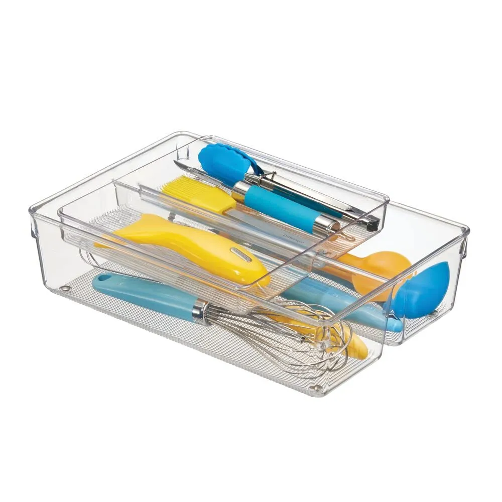 mDesign Schubladen Organizer Besteckeinsatz 30,5cm 4 Fächer