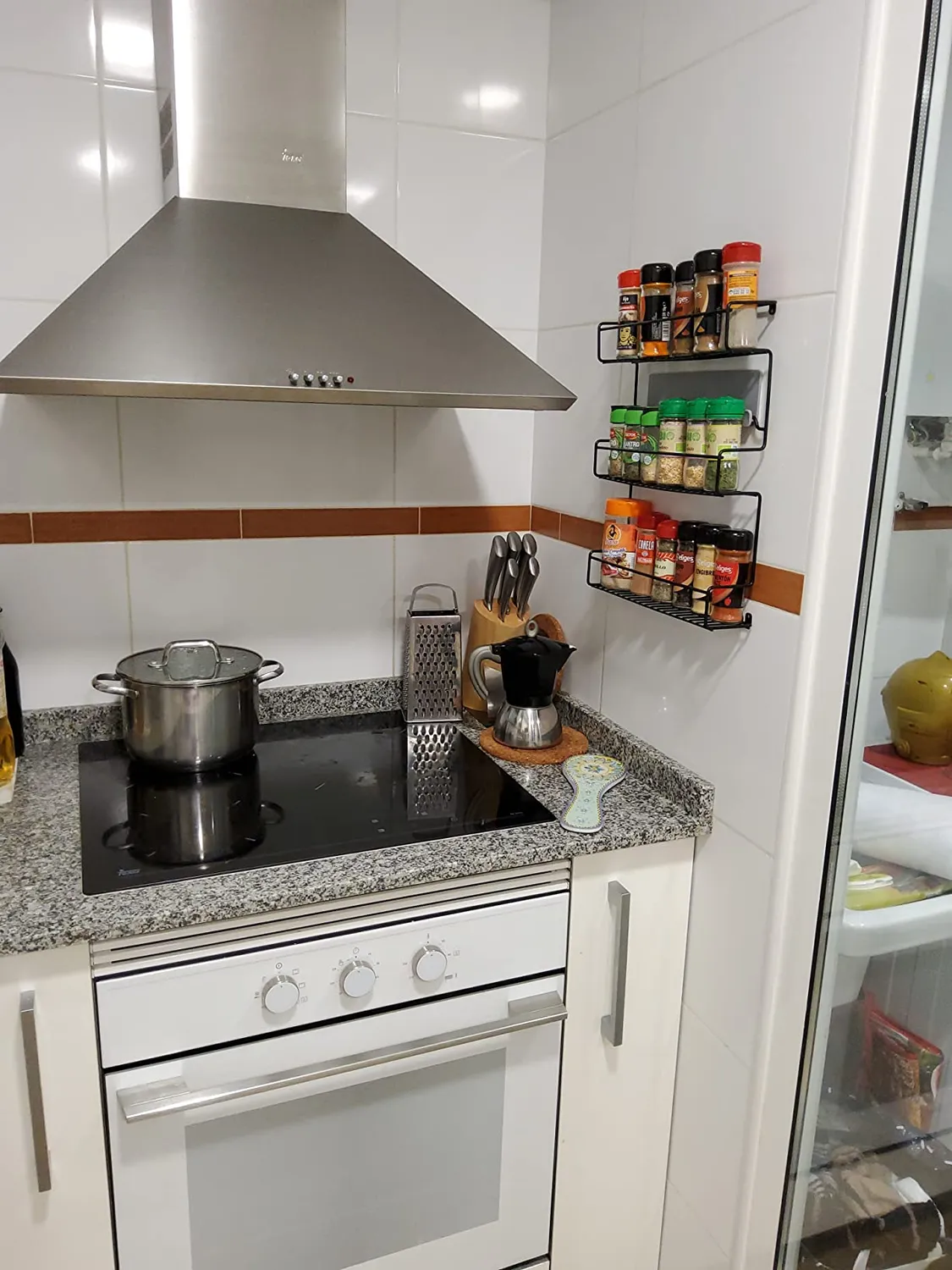mDesign Gewürzregal Selbstklebend 2er-Set Schwarz