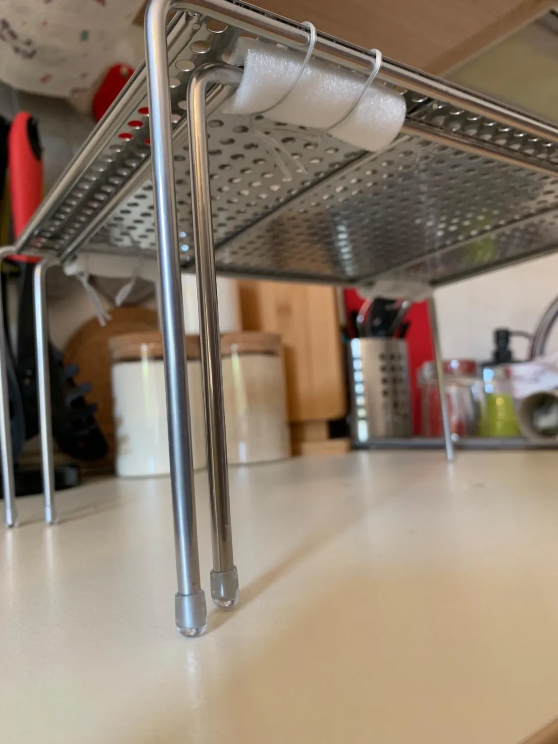 M Design Regaleinsatz Metall Grau ausziehbar 64,8 cm Geschirr