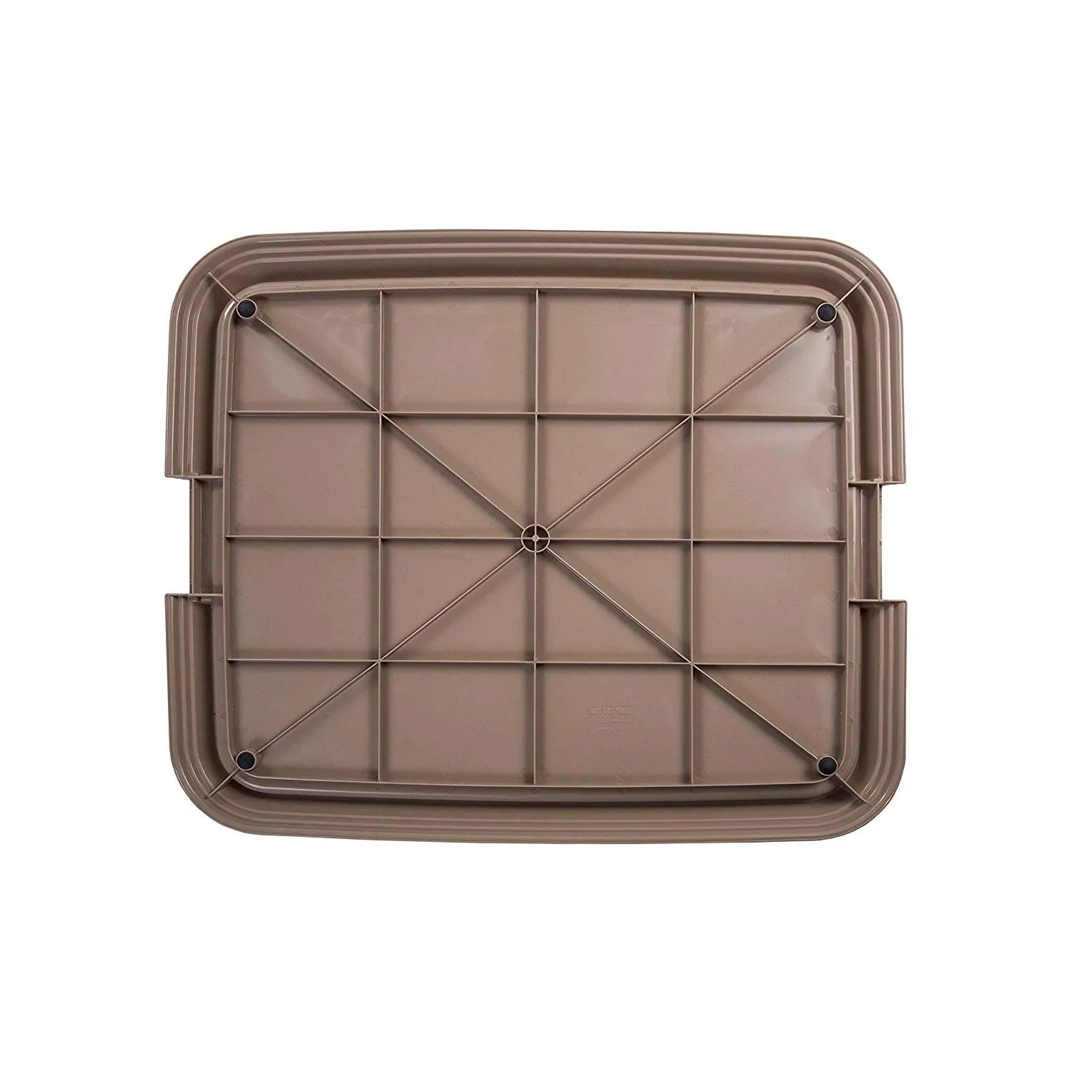 Iris Ohyama FT-650 Hundetoilette Beige Tablett 55x65cm Matte-Halter