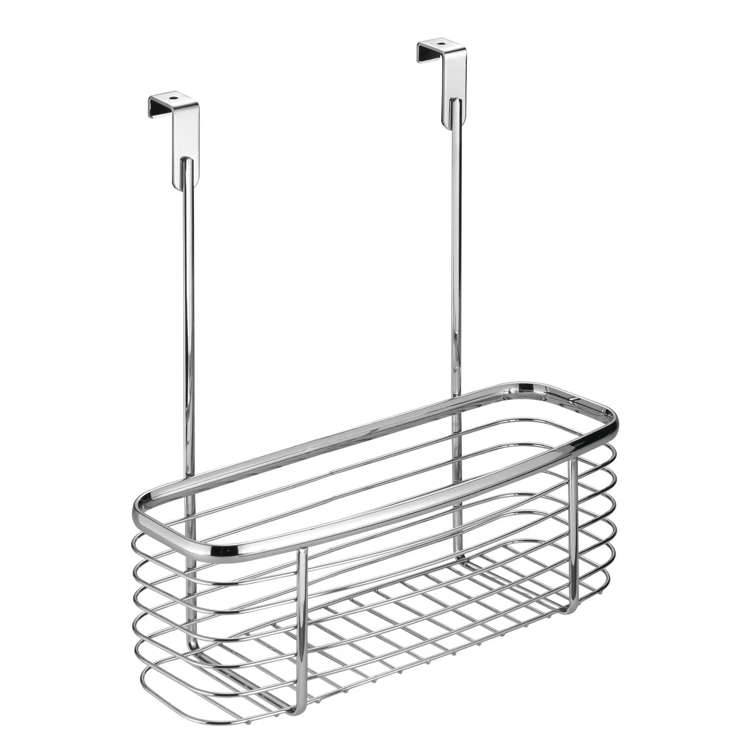 mDesign Küchen-Organizer Hängeablage Tür Chrom 28x30,5