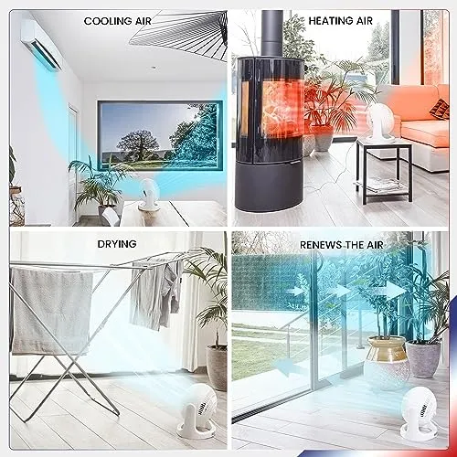 Iris Ohyama Woozoo PCF-HE18 Tischventilator Weiß 23m²