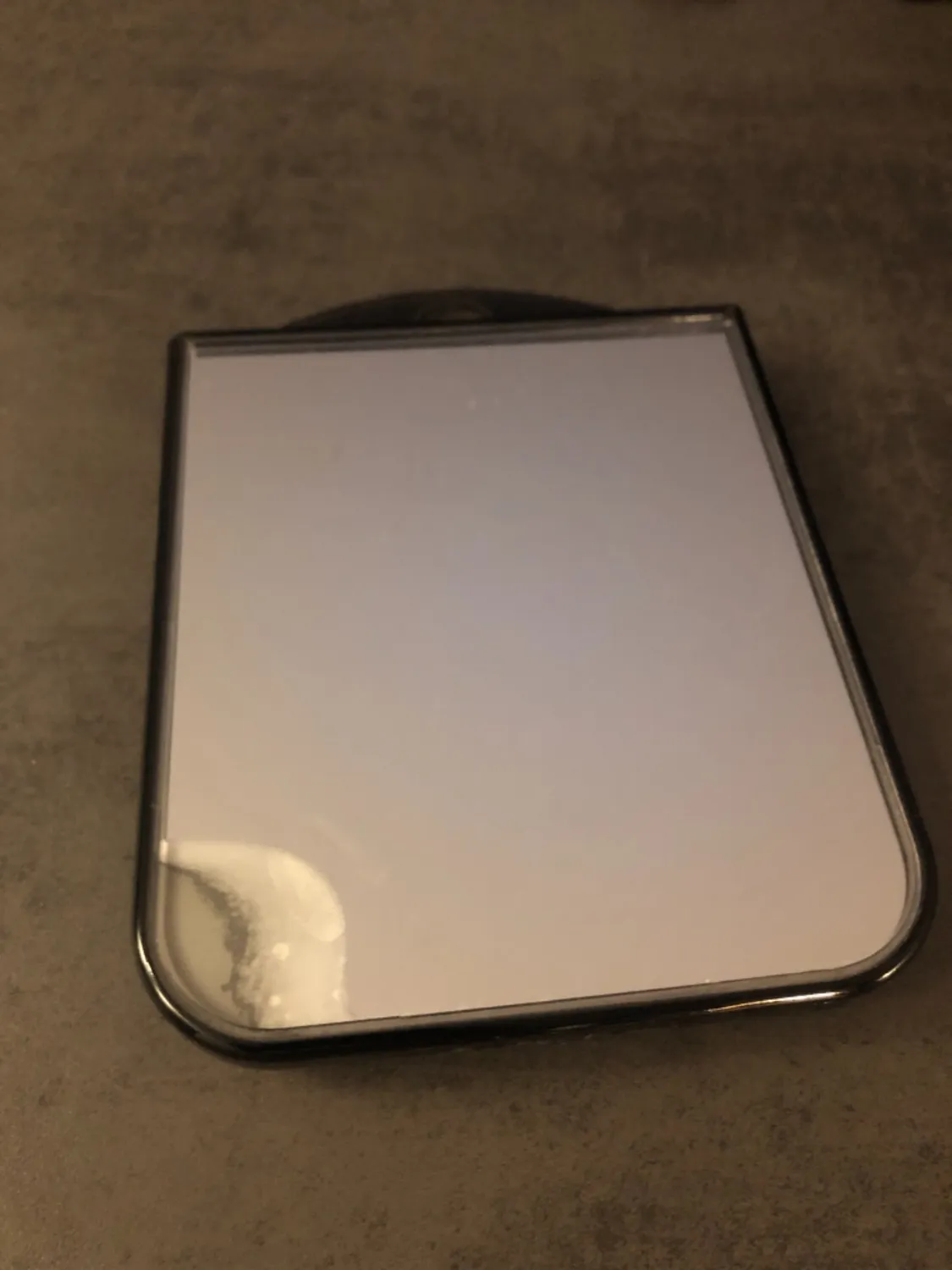 mDesign Rasierspiegel Saugnapf Duschspiegel Creme MattSilber