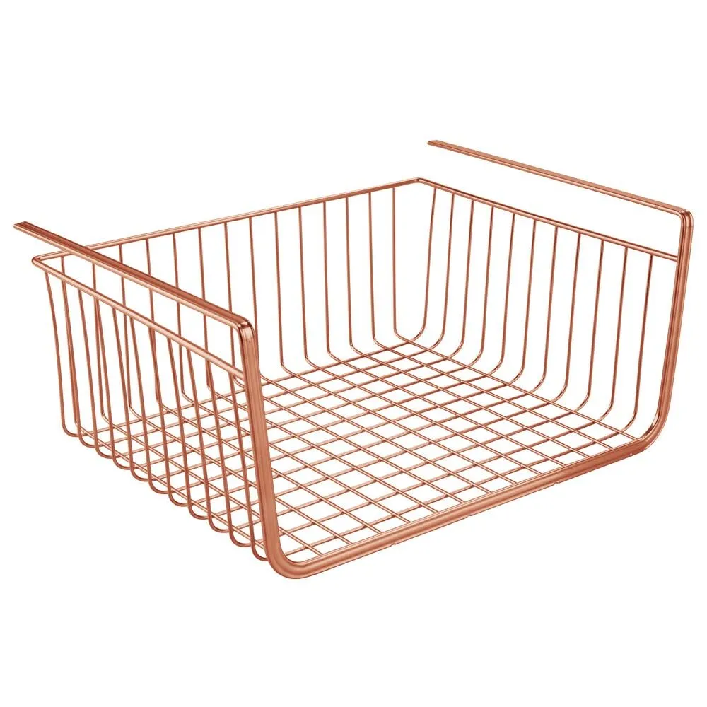 mDesign Hängekorb Metall Kupfer 2er-Set 33cm Robust