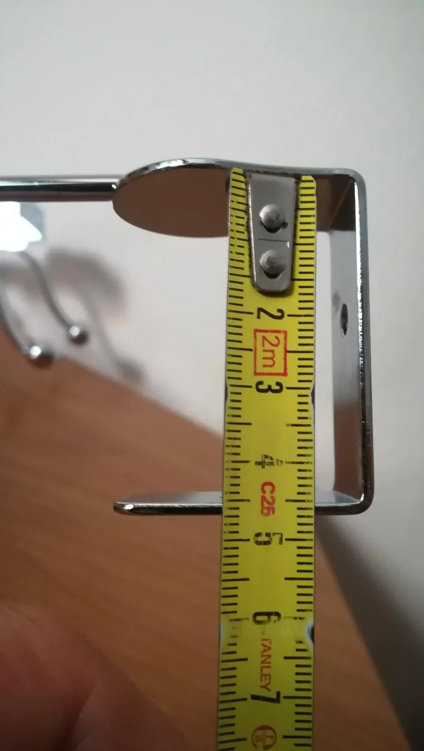 mDesign Türgarderobe 5 Doppelhaken Hakenleiste chrom