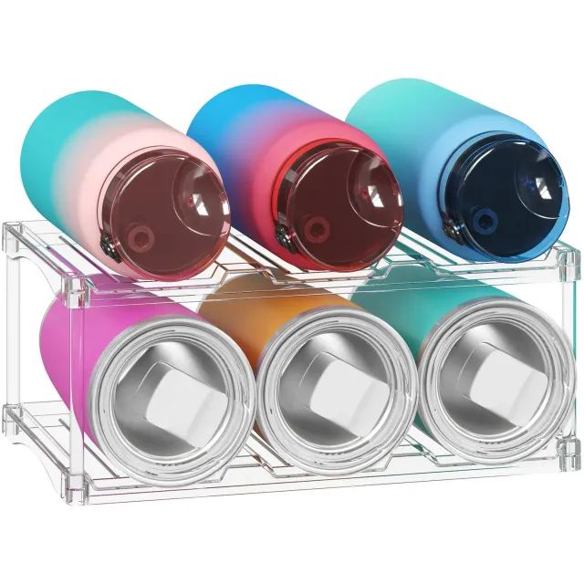 Lifewit Flaschenregal stapelbar transparent für Weinflaschen