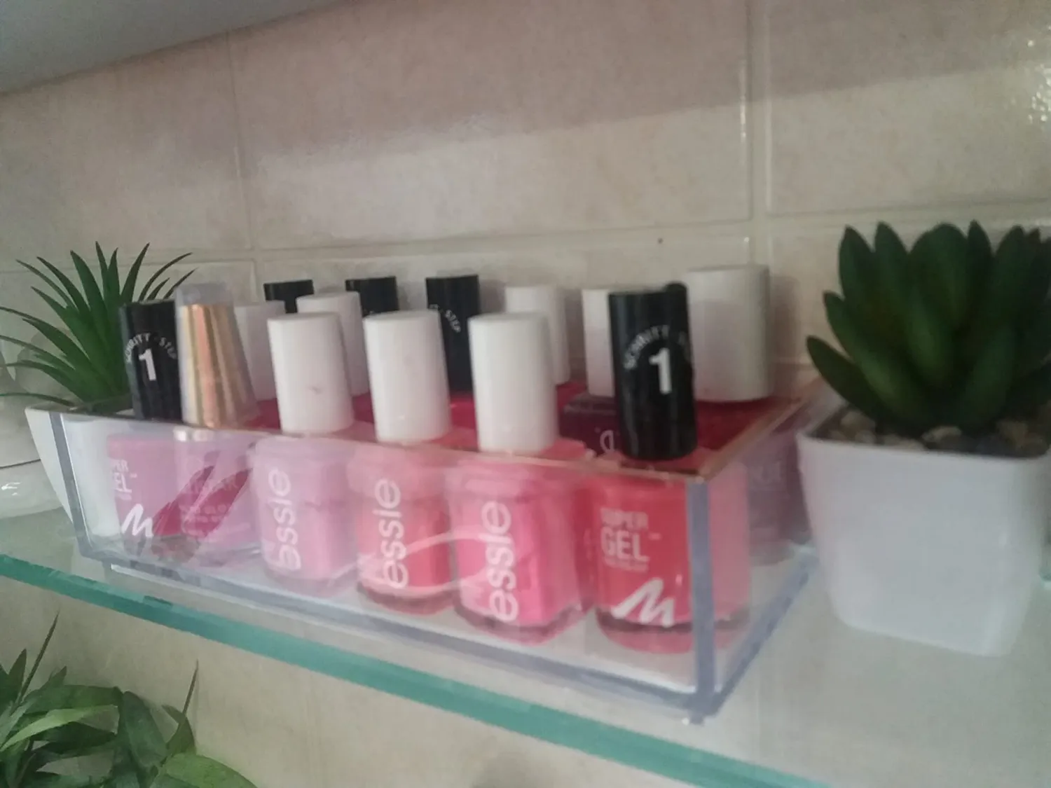 mDesign Kosmetik Organizer Aufbewahrungsbox 3er-Set durchsichtig stapelbar