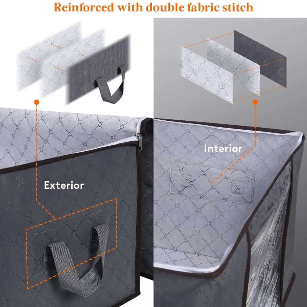 Lifewit Kleider Aufbewahrungstasche 90L 3er-Pack Vlies