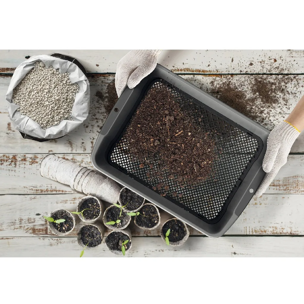 Kreher Respana Gartensieb Anthrazit Einzel 4 und 10 mm