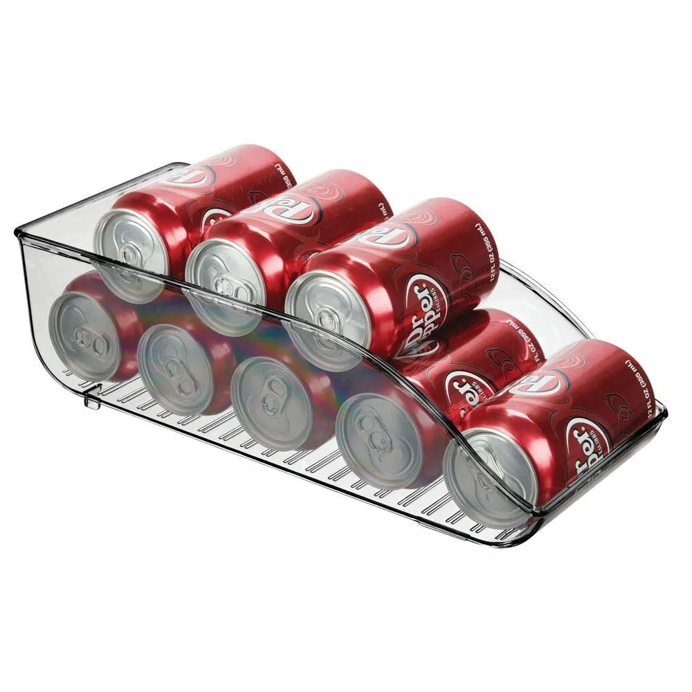 mDesign Dosenhalter Kühlschrank Organizer 9 Dosen rauchgrau