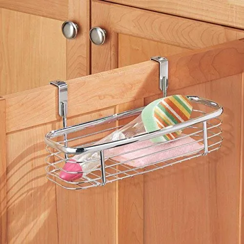 mDesign Einhängekorb Schranktür Metall Chrom 27,9 cm