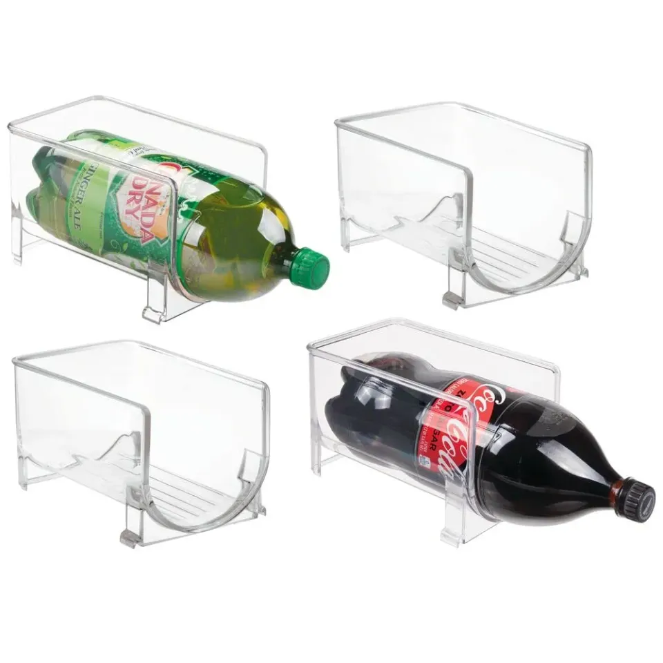 M Design Flaschenregal Weinregal Transparent 4er Kunststoff