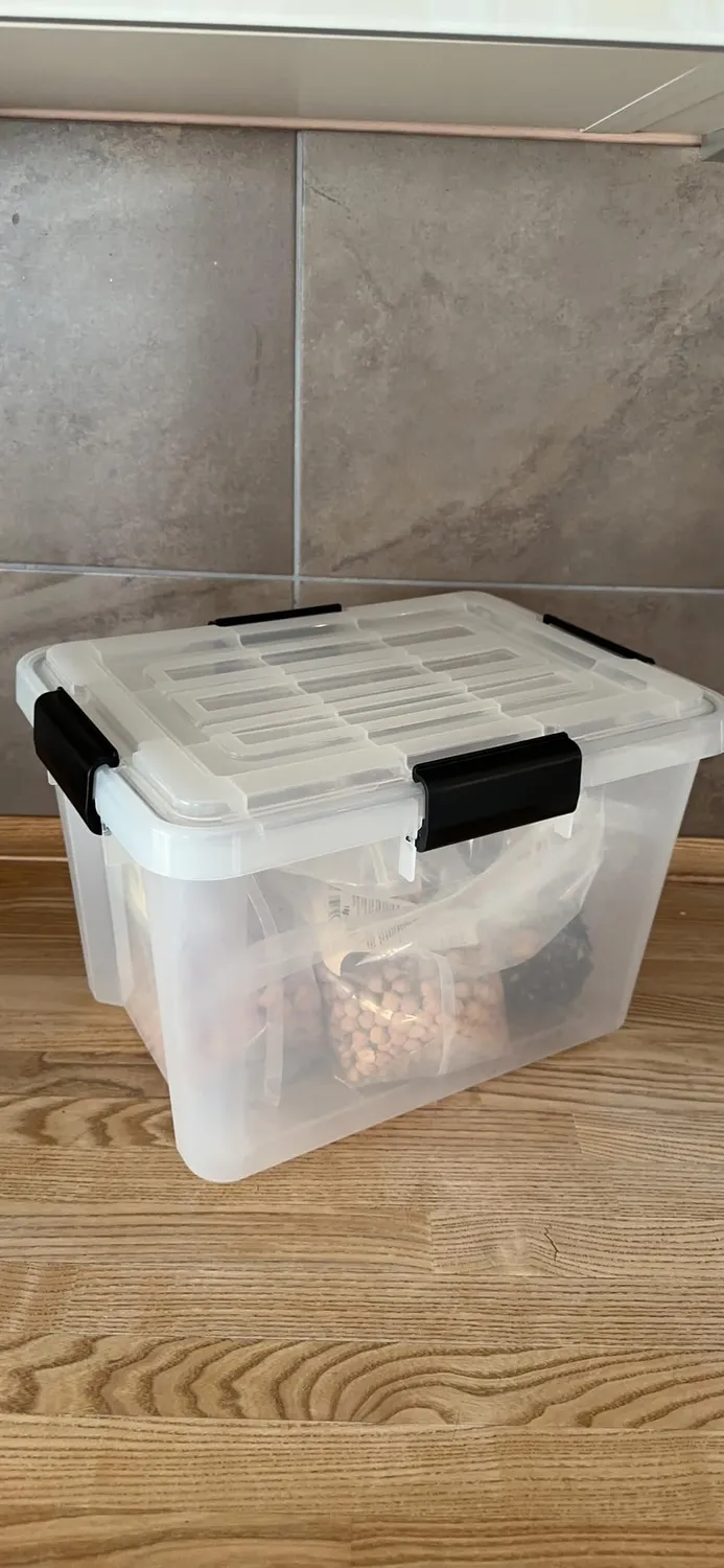 Iris Ohyama Air Tight Box DDAT-LD Aufbewahrungsbox 70L 3er-Set transparent