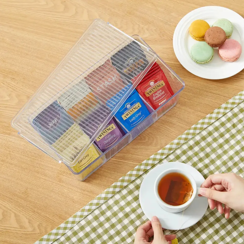 Lifewit Teebeutel Box Küche transparent mit Deckel