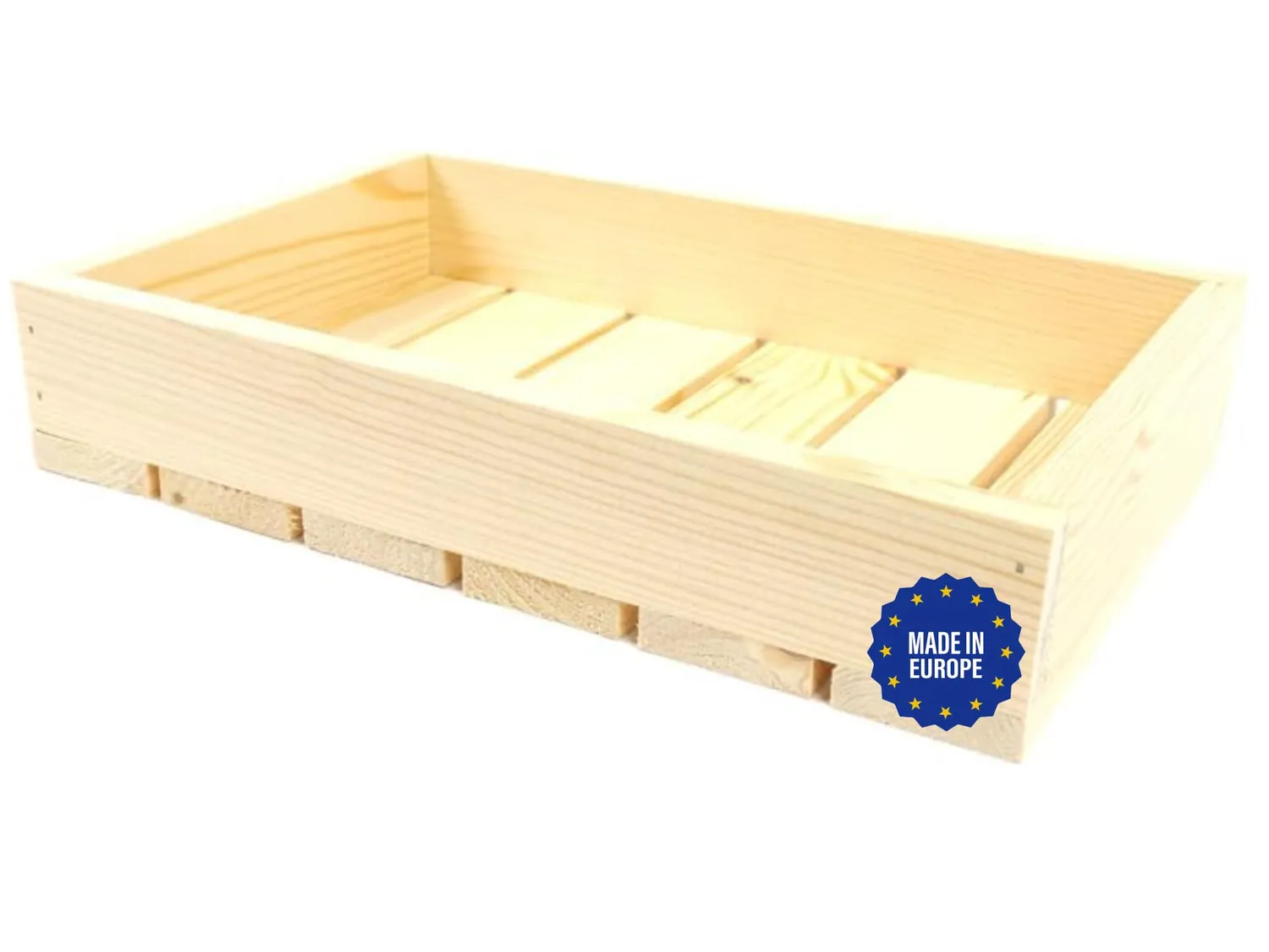 GoodFreshDecor Holzkiste Holzbox 30x15x6 cm unbehandelt
