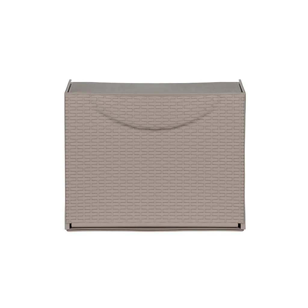 Kreher Schuhkipper Rattan-Optik 3er-Set taupé