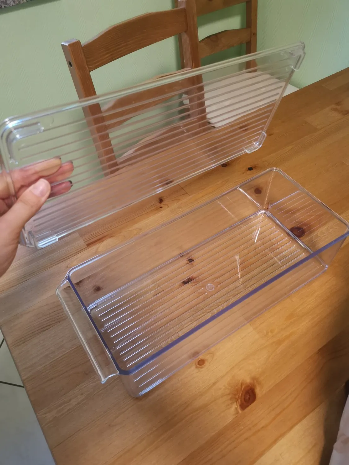 mDesign Aufbewahrungsbox Deckel transparent 4er-Set