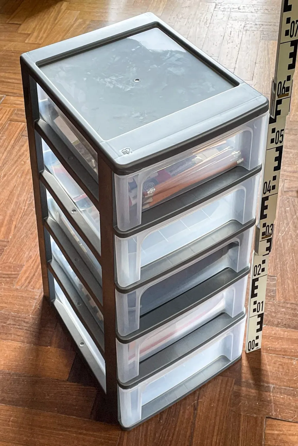 Iris Ohyama OCH-2005 Schubladenturm 5x7L silber
