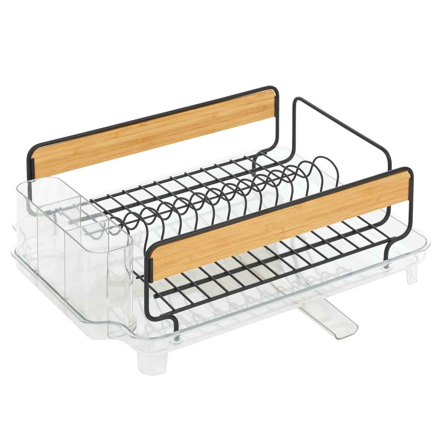 mDesign Abtropfgestell Geschirrabtropfer 47x34 cm Bambus