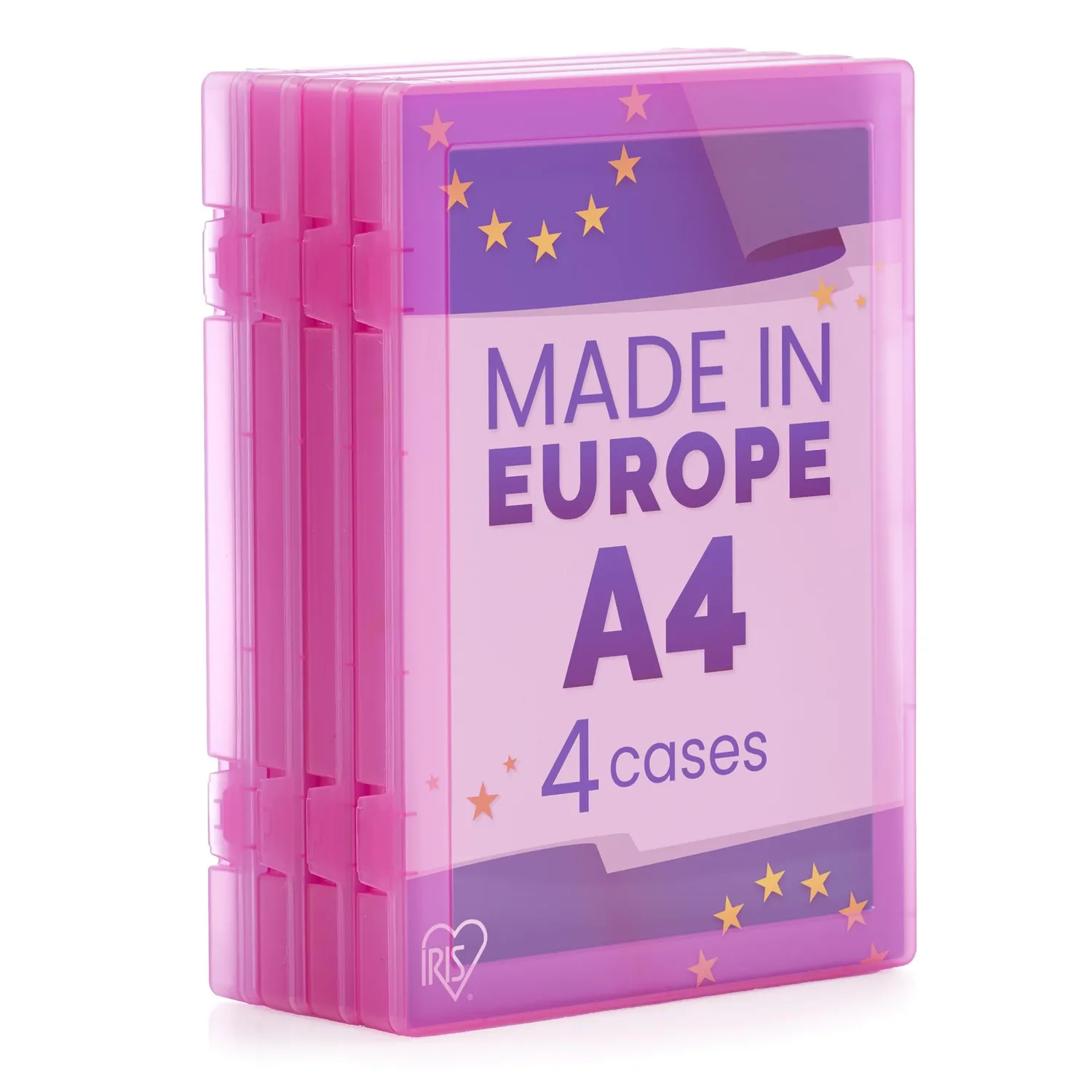 Iris Ohyama LLB-A4 Aufbewahrungsbox transparent 3er-Set 4 L