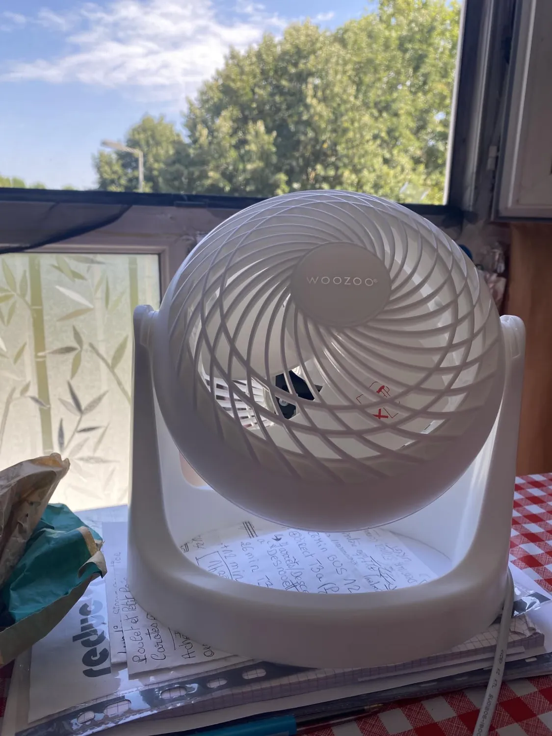 Iris Ohyama Woozoo PCF-HE15 Tischventilator Weiß 3 Stufen leise
