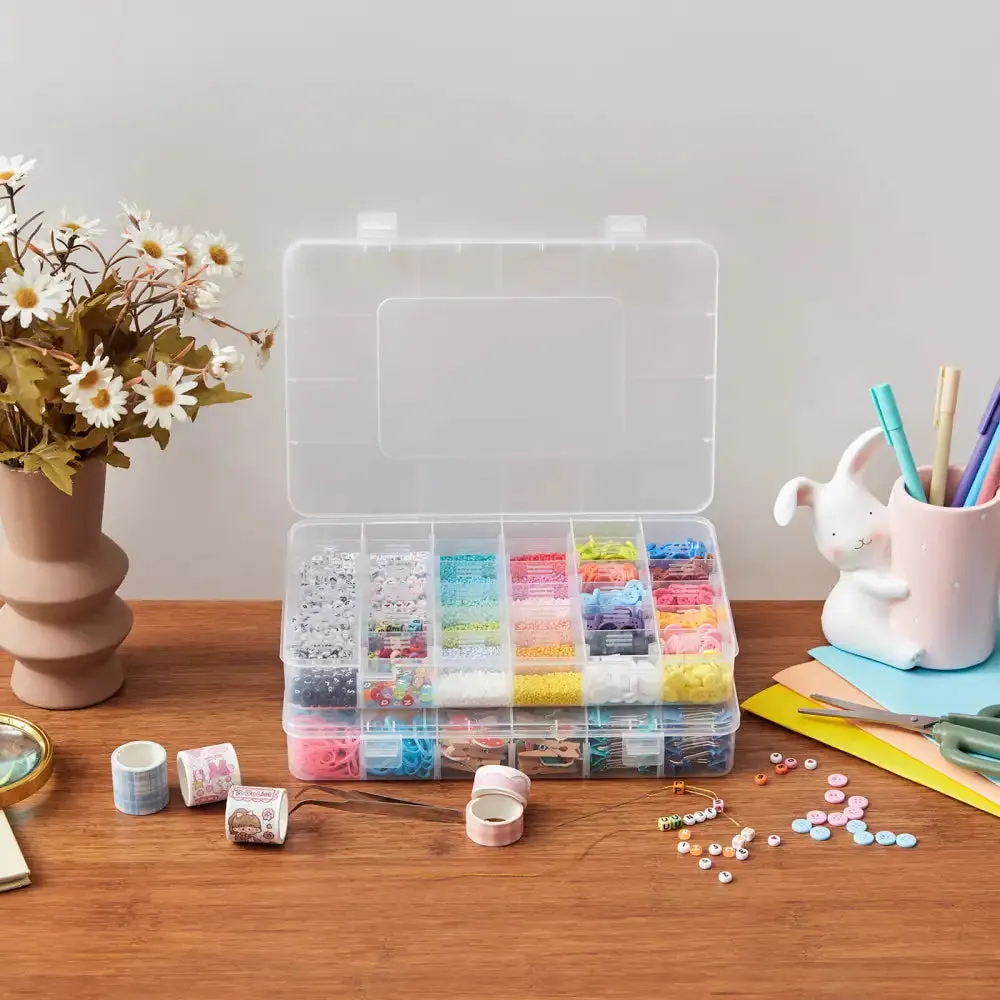 Lifewit Schmuckkasten Aufbewahrungsbox 2er transparent