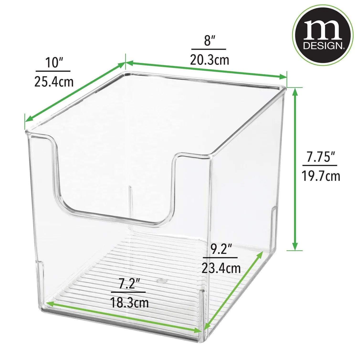 mDesign Aufbewahrungsbox Kühlschrankbox transparent 6er-Set