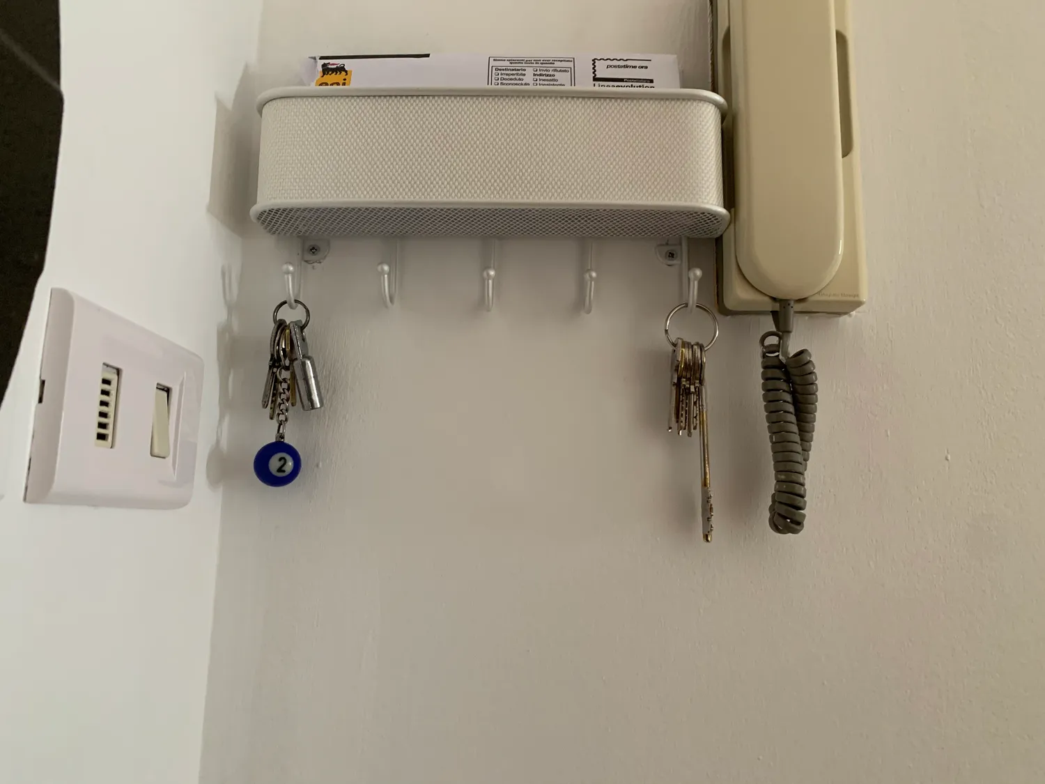 mDesign Wandorganizer Briefhalter weiß Postablage