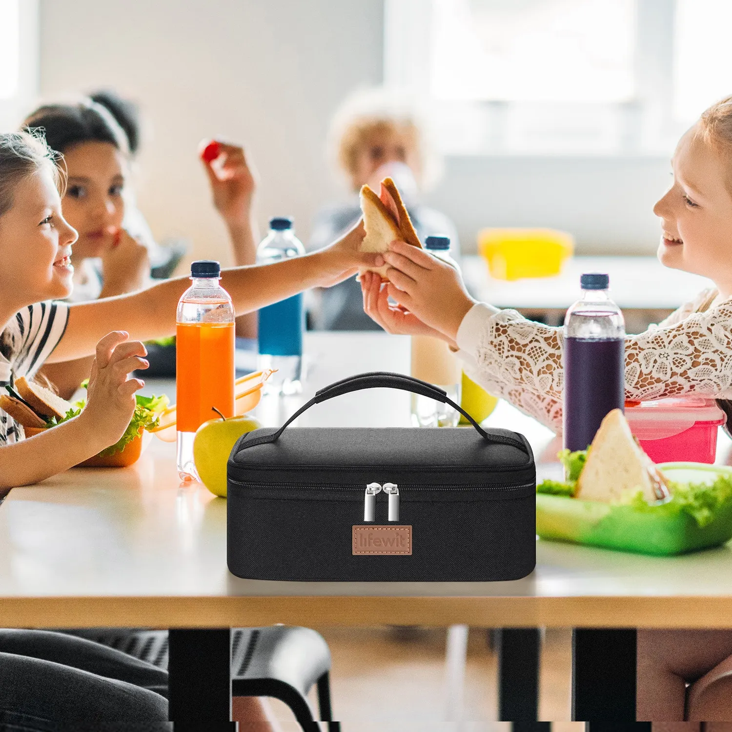 Lifewit Lunchbag 4L Klein Schwarz Isolierte Kühltasche