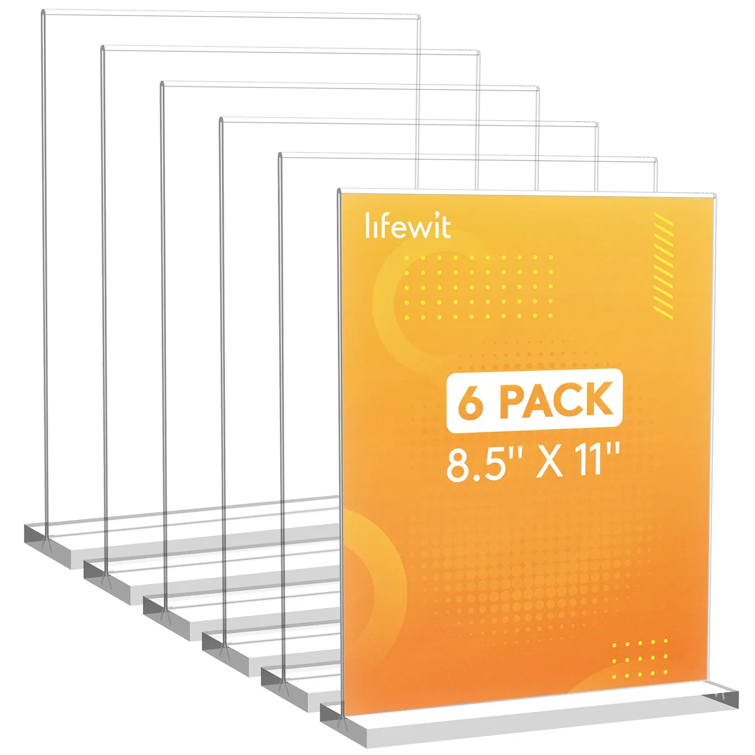 Lifewit Tischaufsteller A4 Acryl T-Form 3er Pack