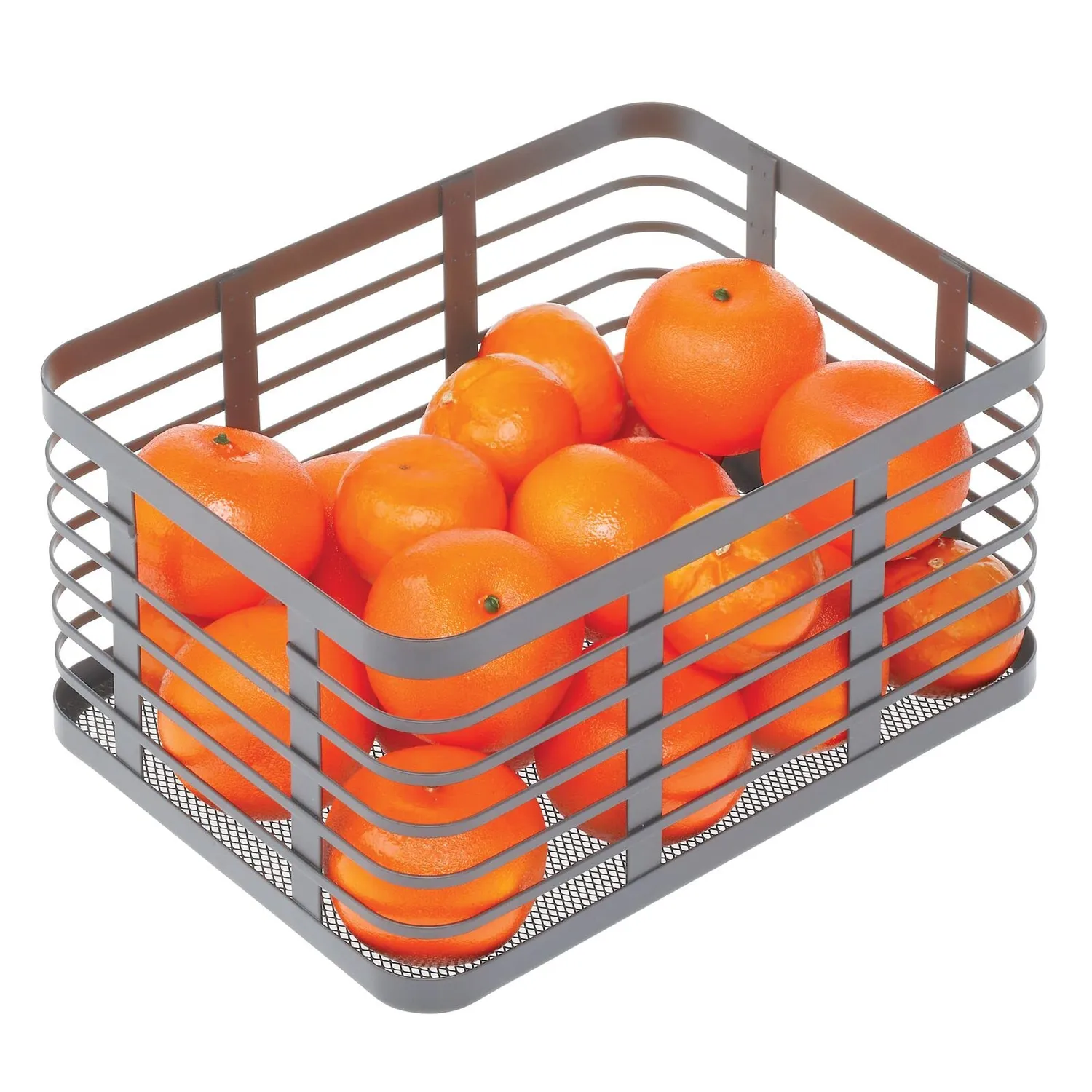 mDesign Allzweckkorb Drahtkorb Metall grau 22,9 x 30,5 cm