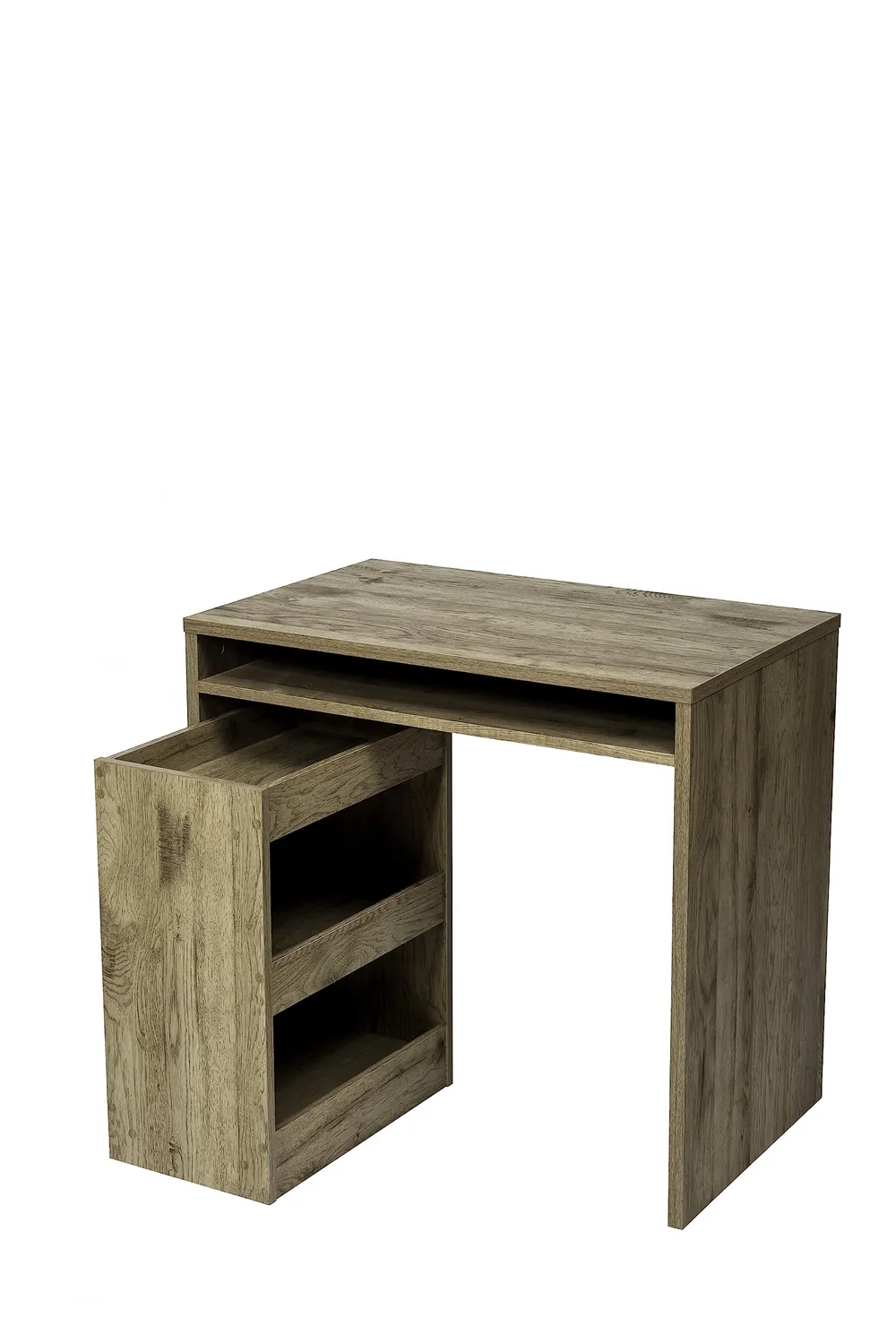 Iris Ohyama WDK-800 Schreibtisch 80x50 Holz mit Regal
