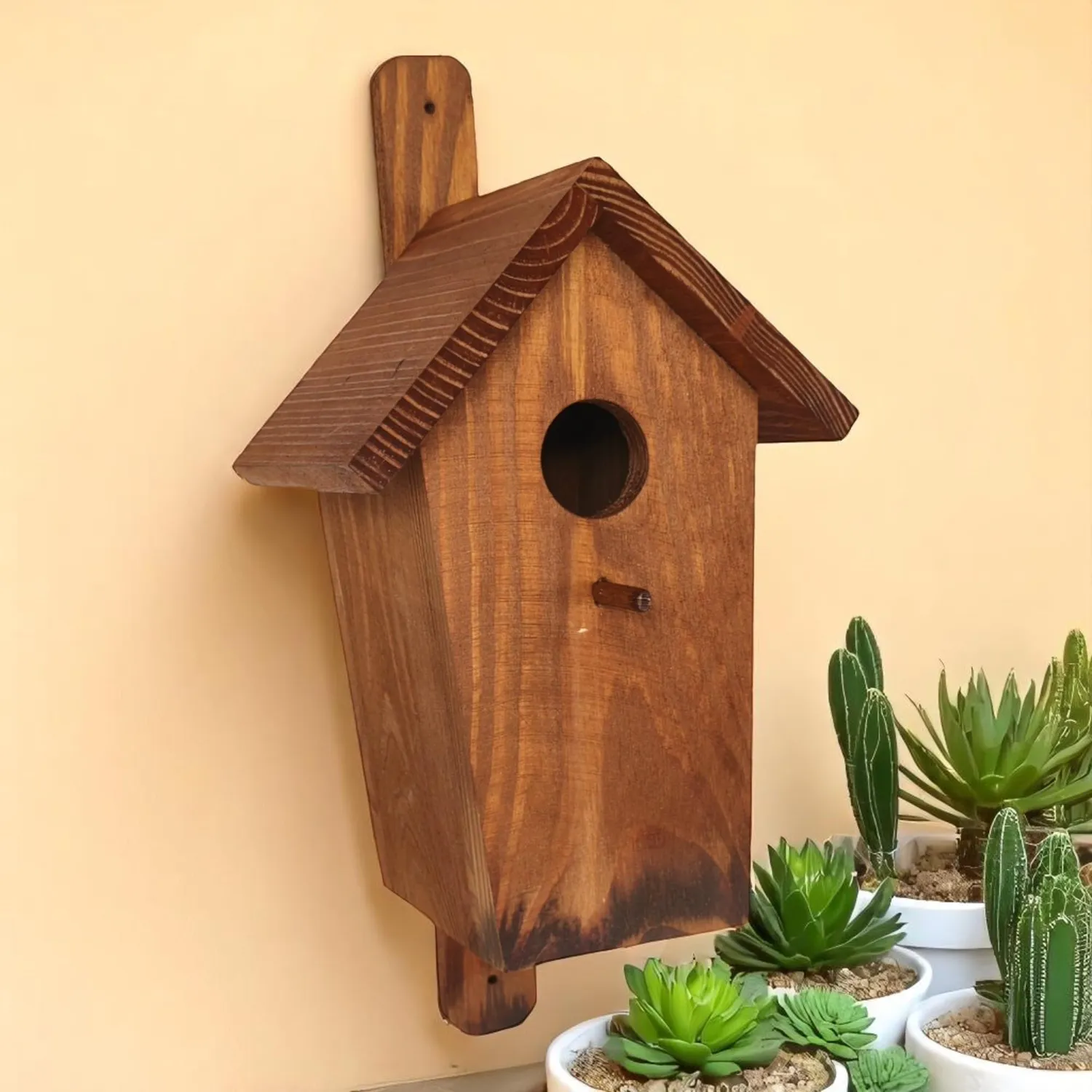 GoodFreshDecor Nistkasten Vogelhaus 30,5 cm braun Meisen