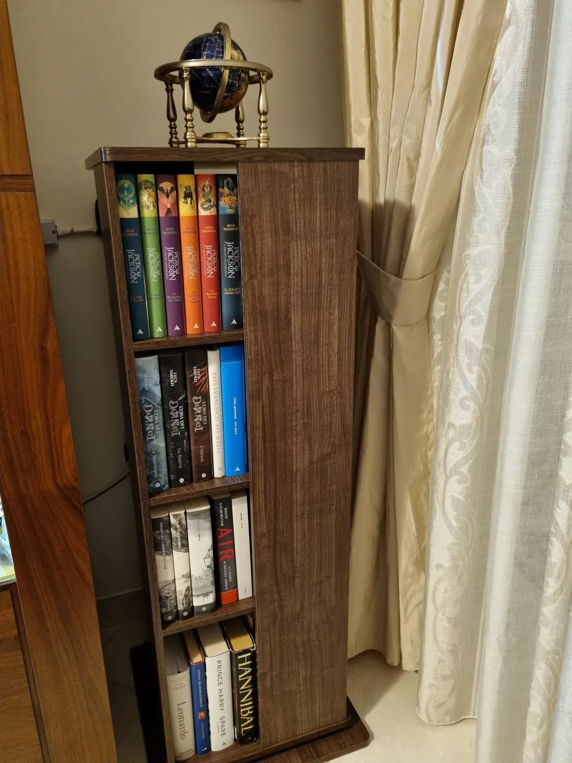 Iris Ohyama Revolving Book Shelf RBS-5S Eiche grau