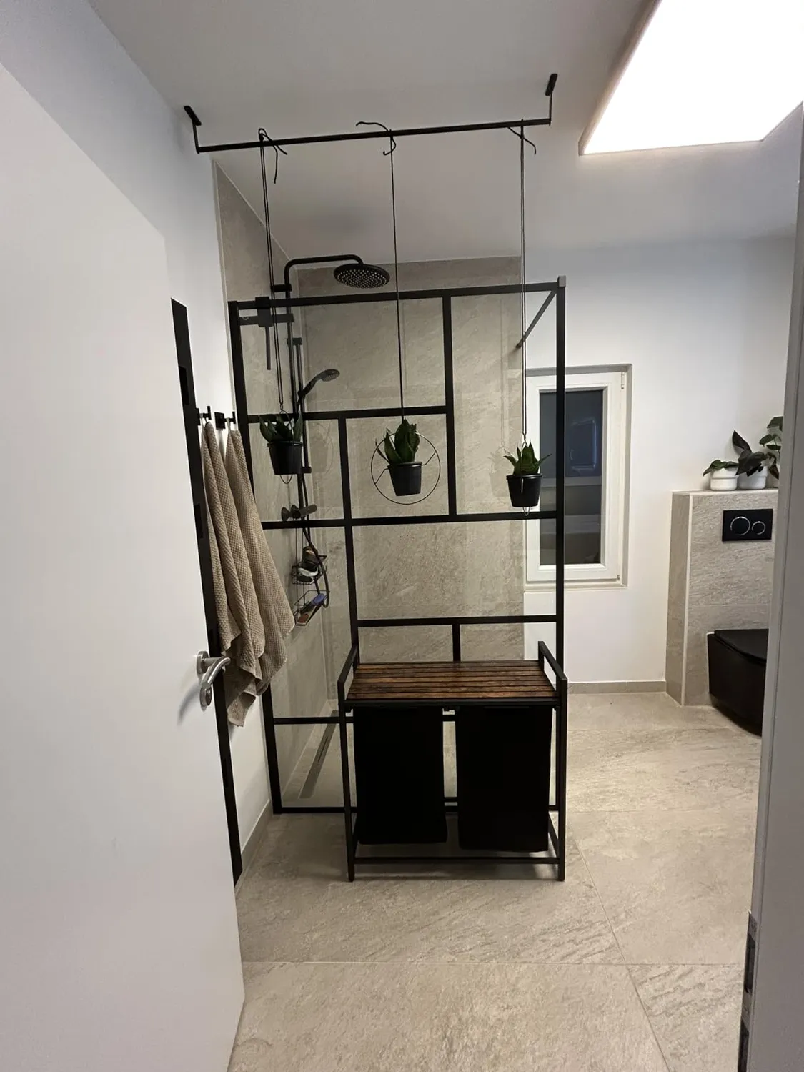 BOMCLAP Hängeblumentopf 4er Set schwarz Melamin