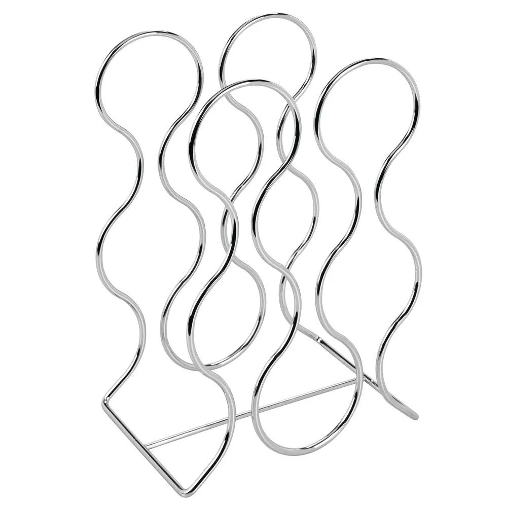 mDesign Weinregal Metall 2er Set 6 Flaschen silber