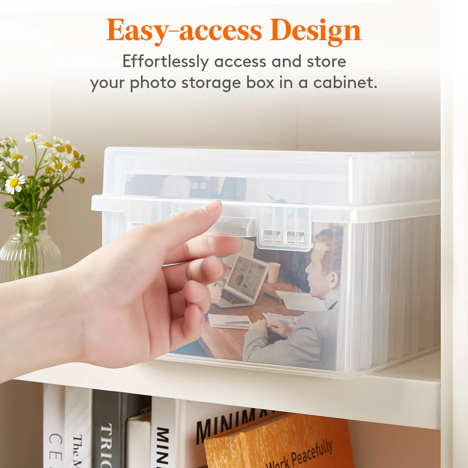 Lifewit Fotobox 13x18 cm Klar für 900 Fotos 9 Fächer