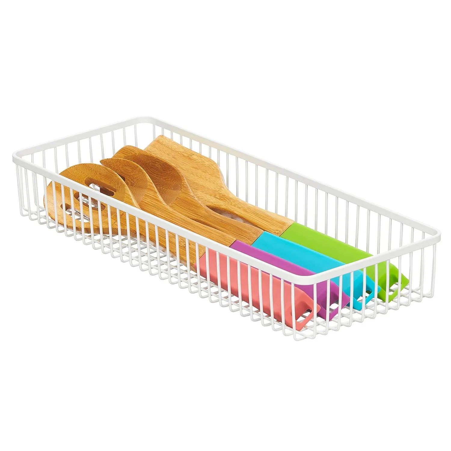 mDesign Unity Schubladenkorb Metall 2er-Set weiß