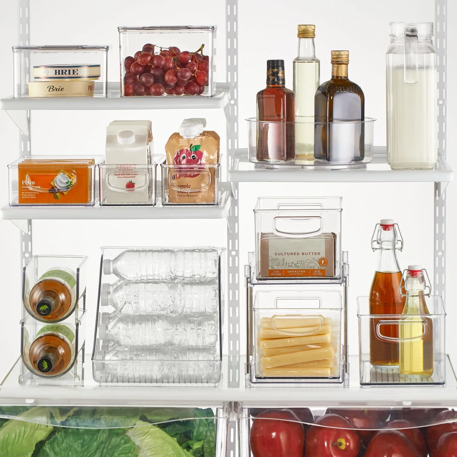 mDesign Gewürzregal drehbar Rund 22,8 cm transparent