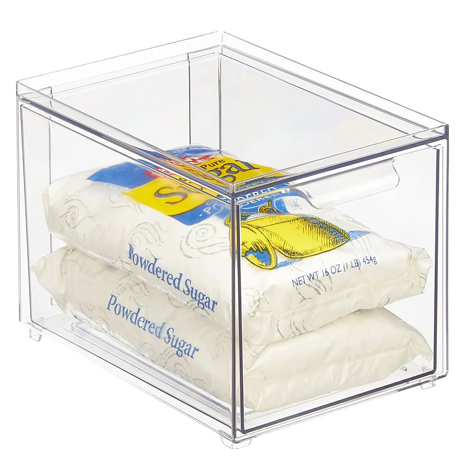 mDesign Schubladenbox Küche Kühlschrank klar