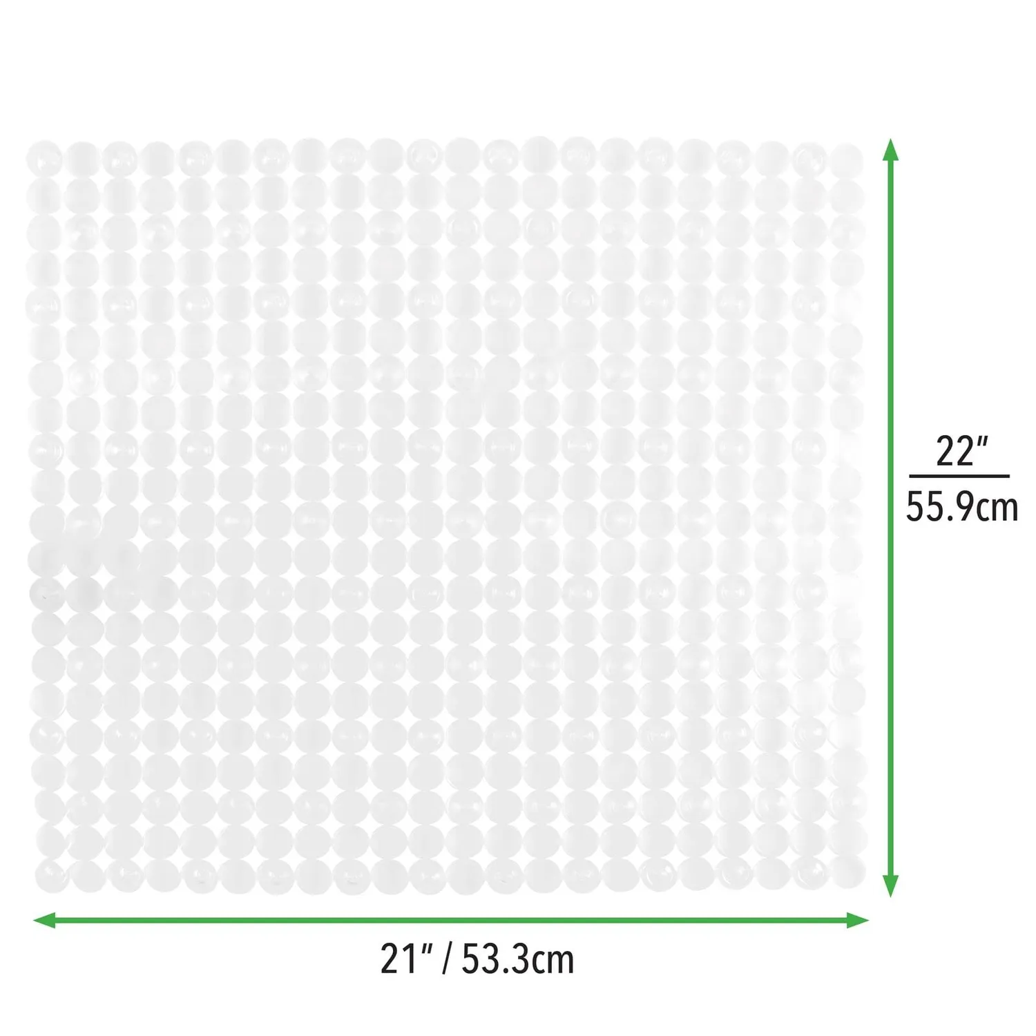 mDesign Duschmatte Antirutsch Transparent mit Saugnäpfen