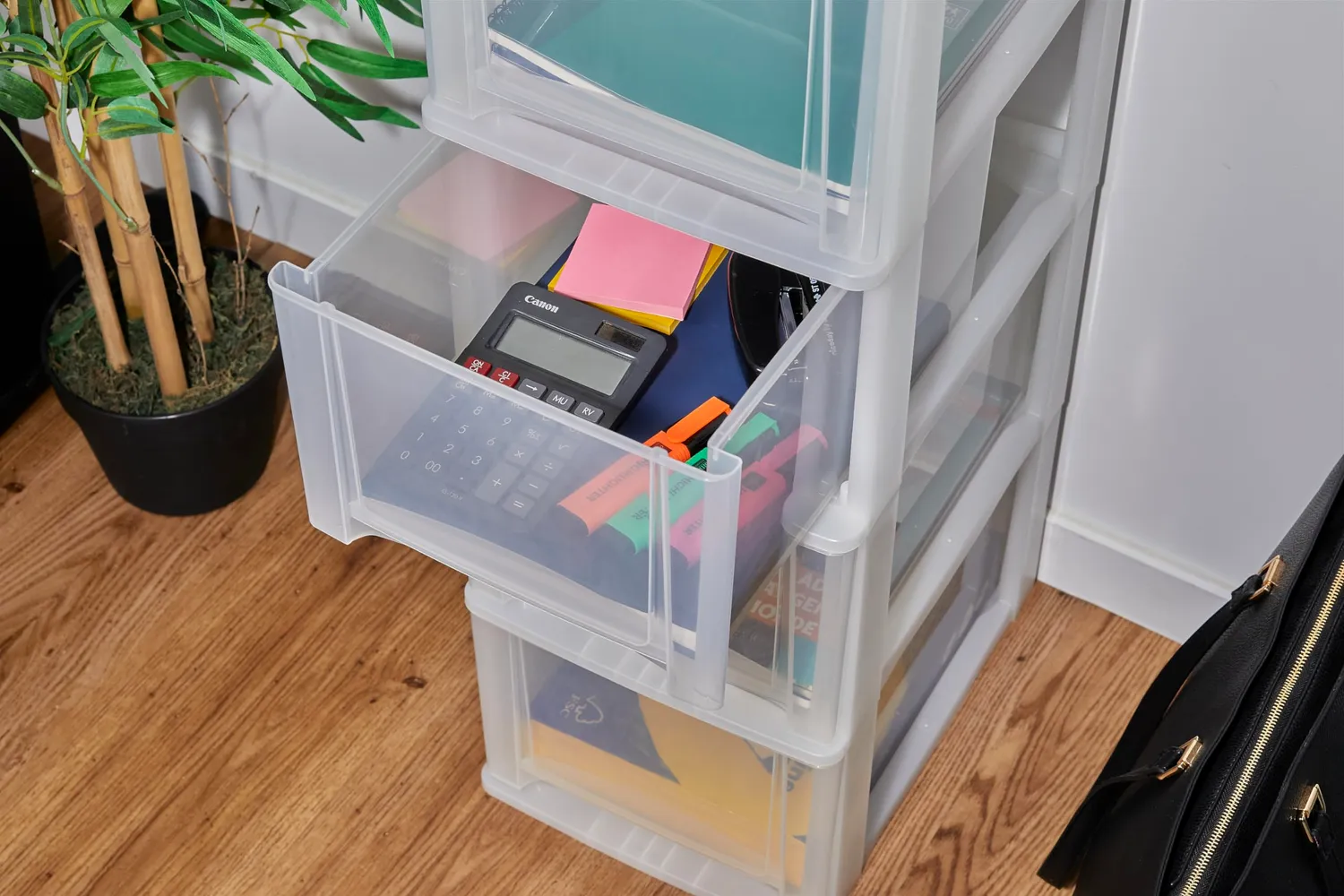 Iris Ohyama DDOCH-2500 Schubladenbox weiß 5x13L