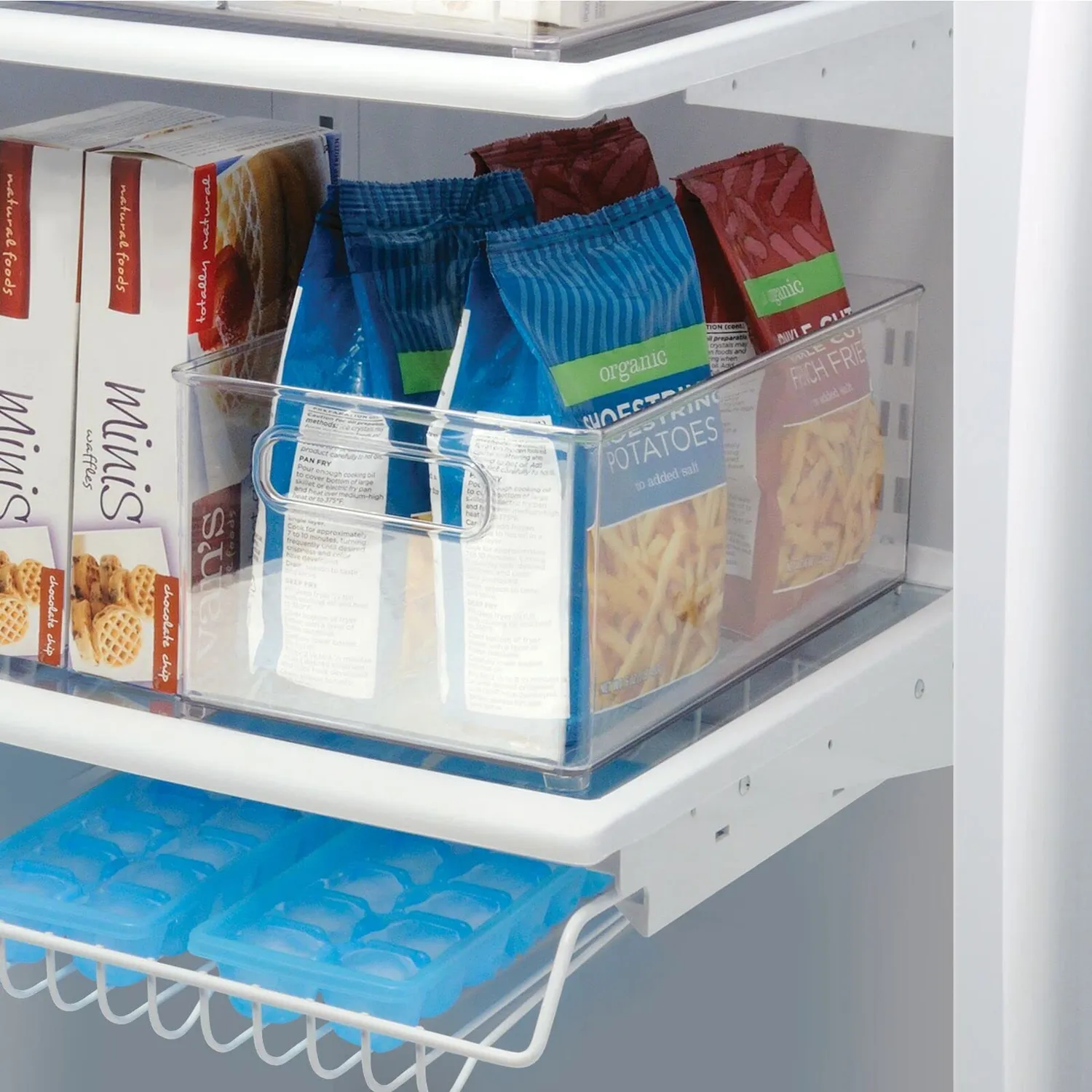 mDesign Aufbewahrungsbox transparent 2er-Pack Kühlschrankbox groß